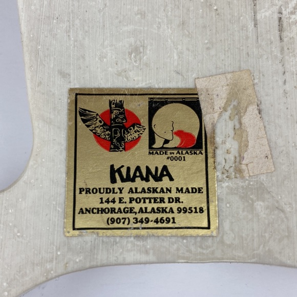 Kiana Art Vtg 981 Kiana Alaska Mint Marble Eagle Mountain Etching